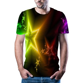 V lete roku 2020 mužov a žien nový estetický štýl, voľný čas 3D T-shirt fashion T-shirt 3D tlač rýchle sušenie T-shirt