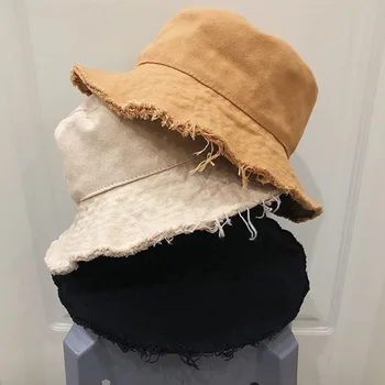 V lete roku 2020 vonkajšie rybársky klobúk slnko vedierko hat unisex hip-hop módy rybár klobúk Panama bavlna monochromatické vedro čiapky