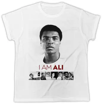 V Pohode Som Muhammad Ali Filmový Plagát Ideálne Súčasnosti Unisex Retro, Cool Tričko Homme 2019 Nové Rukáv Harajuku Topy Kapela T Košele