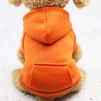 V zime Teplé Psa Oblečenie Mäkké Fleece Bavlna Štyri nohy Hoodies Oblečenie Pre Malých Psov Teddy Oblečenie Šteňa Coats Psa Mikina