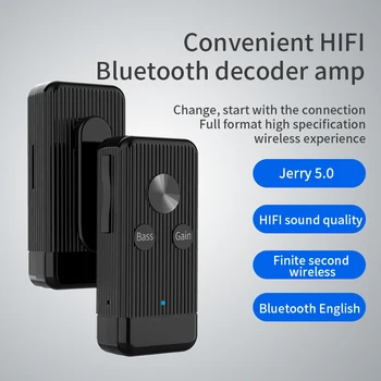 VAORLO 5.0 Bluetooth Prijímač Bass Audio Hluku Zrušiť Stereo Slúchadlá Auto Podpora TF Kariet Režim S Klip 3.5 mm AUX Adaptér