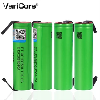 VariCore Nové VTC6 3,7 V 3000mAh lítium-iónová Batéria 18650 US18650 VTC6 30A batérie + DIY Nikel listy Batérie