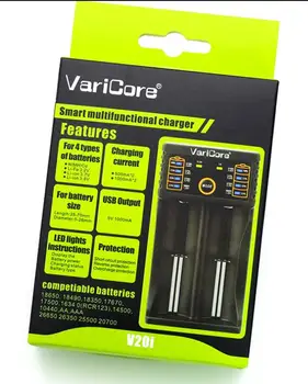 VariCore V20i V1 18650 nabíjačku 1.2 V, 3,7 V 3.2 V 3.85 V AA / AAA 18350 26650 10440 14500 16340 25500 NiMH lítiové batérie, nabíjačky