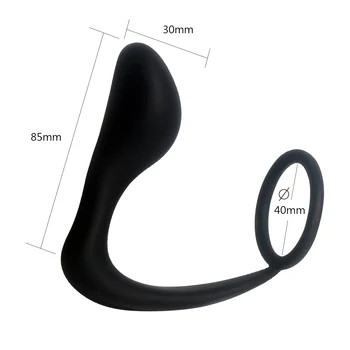 VATINE Dospelých Produkty Mužskej Prostaty Masér Mužov Vyvrcholenie Penis Krúžok Análny Sex Hračky Silikónové