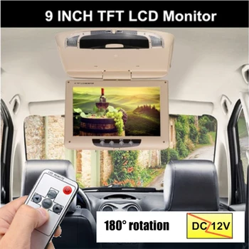 Vehemo Ultra-Tenké TFT-LCD Auto Monitor Auto Displej, Záznamník Strop Strechy Mount Zobrazenie Vozidiel Automobilový Prenosné
