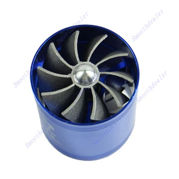 Ventilátor prívodu Vzduchu Kompresor Turbo Palivo Plyn Šetrič Ventilátor Modrý DVOJITÝ F1-Z Jy25 19 Droship