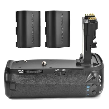 Vertikálne Battery Grip Handy Pack pre Canon EOS 70 D 80D Fotoaparát BG-E14 DSLR + 2x Nabíjateľná Batéria ako LP-E6