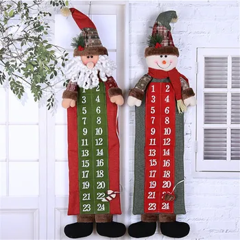 Veselé Vianočné Dekorácie pre Domov Prívesky, Darčeky Vianoce a Šťastný Nový Rok 2021 Kalendár Adventný Časovač vďakyvzdania dekorácie