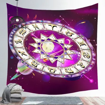 Vesmír, Hviezdna Astrológia Star Gobelín Európskej Jednoduchý Štýl Dekorácie Pozadí Stene Visí Štvorcové Nástenné Gobelíny
