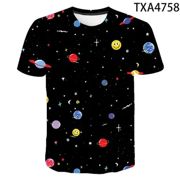 Vesmír, Planéta Priestor Galaxy 3D T-shirt Muži, Ženy, Deti T tričko 3D Tlač Hviezda Oblohy v Pohode Tees Chlapec Dievča Módneho Streetwear Topy