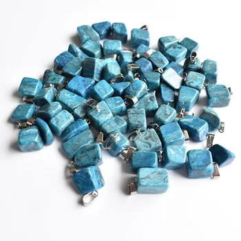 Veľkoobchod 50Pcs/Veľa Módnych kvalitný prírodný kameň modrý onyx Nepravidelného tvaru Prívesky pre KUTILOV, šperky, takže doprava Zadarmo