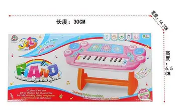 Veľkoobchod Baby detský Farma Zvierat Mobile Klavír, Inteligentný Hudobný Hračka Elektrické ANGLICKÝ Začiatku /Vianočný Darček