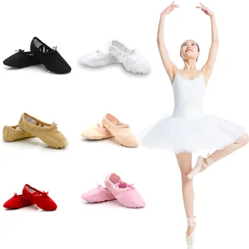 Veľkoobchod Deti, Dievčatá, Deti Mäkké Jediným Balet Tanečné Topánky 1 Pár Profesionálne Baletu Tanečnej Praxi Výkon Obuv 5 Farieb