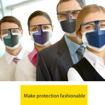 Veľkoobchod Ochranný Kryt Izolácie Štít Plastové Ochranné Masky Proti Kvapôčky Anti-fog Izolácie Masku na Tvár Priedušná