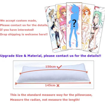 Veľkoobchod s Japonskom Anime EVA Shikinami Asuka Langley Sexy Telo Posteľ Vankúš Otaku Waifu Anime Dievča Cosplay Huggable obliečka na Vankúš