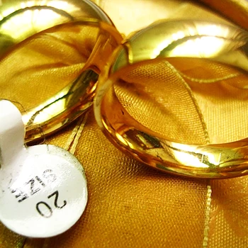 Veľkoobchod veľa väčšinu 100ks Zlatý prsteň 6 mm muži ženy unisex Leštené kapela jednoduché klasické Nehrdzavejúcej Ocele Svadobné Šperky produkt
