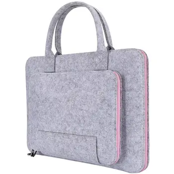 Veľkoobchod vlnená plsť módne portable slim laptop taška 10