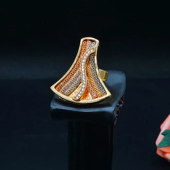Veľká Reťaz Šperky sady Afriky 24k Gold Dubai Svadobné party svadobné Dary Náhrdelník Náramok earringsRing