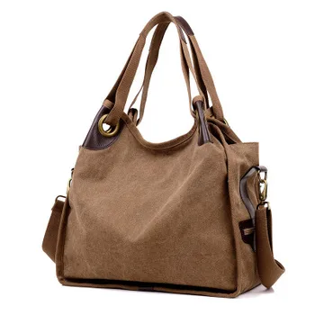 Veľká veľkosť plátna príčinné jedného pleca crossbody taška pre ženy extra veľkú kapacitu mäkké kabelka