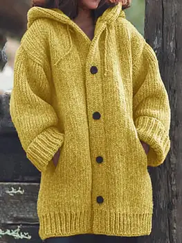 Veľká veľkosť voľné žien sveter bežné kapucňou jednofarebné dámske svetre 2020 jeseň a v zime musí si vybrať dámske svetre