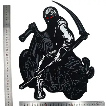 VEĽKÉ Smrti kladivo Vyšívané Šitie Štítok punk biker Škvrny Oblečenie Nálepky Oblečenie Príslušenstvo Odznak