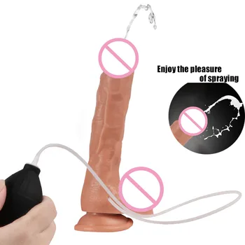 Veľké Strapon Ejakulující Dildo Realistický Penis Striekanie Dick prísavky Dilda pre Ženy sextoy consolador para mujer dospelých hračka