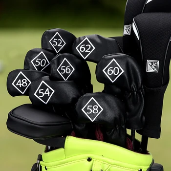 Veľké Zuby Jeden Golfové Wedge Železa Hlavy Pokrýva Golf Club Sa Vzťahuje Dlhá Ponožka Black Diamond