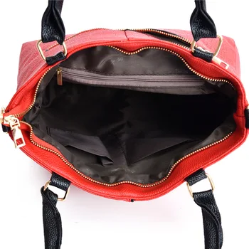 Veľkú Kapacitu Luxusné značkové Kabelky Kameň Vzor PU Kožené Ženy Nakupovanie Tote Bag Ženské Rameno Crossbody Taška peňaženky
