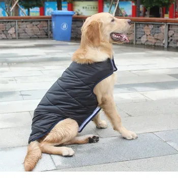 Veľký Pes Oblečenie Zimné Oblečenie Teplé Nepremokavé Bundy obojstranné Teplá Vesta pre Teddy Zlatý Retriever francúzsky Buldog