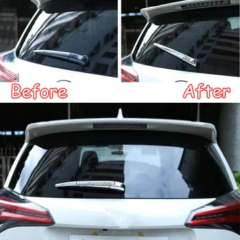 Vhodné Pre Toyota RAV4-2018 Auto zadné Zadné Okno Dážď Stierač Kryt Výbava Styling Dekorácie Vonkajšie Príslušenstvo 3ks Chrome ABS