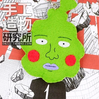 Vianočné darčekové Anime Mob Psycho 100 Shigeo Kageyama DIY Ručne Plnené Plyšové Hračky Arataka Reigen Taška Visí Keychain Materiálov Nástroj