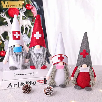 Vianočné Dekorácie na santa gnome Rudolf Bábika Prívesok Nordic Gnome Pôdy Boh Bábika Veselé Vianočné Darčeky, Vianočné Výzdoba Domova