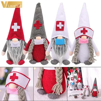 Vianočné Dekorácie na santa gnome Rudolf Bábika Prívesok Nordic Gnome Pôdy Boh Bábika Veselé Vianočné Darčeky, Vianočné Výzdoba Domova