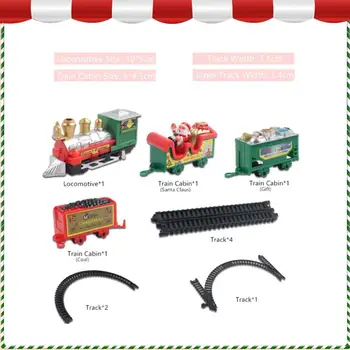 Vianočné Elektrický Vlak Mini Santa Claus Koľajového Vozidla Tvorivé Vianočný Strom Vianočný Dekor Dieťa Hračku Darček