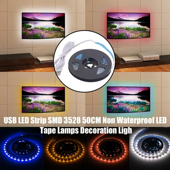 Vianočné Flexibilné LED Pásky Lampy USB LED Pás Svetla SMD3528 300 Domov Dovolenku Dekorácie Svetlá Skvelé Pozadie Osvetlenie