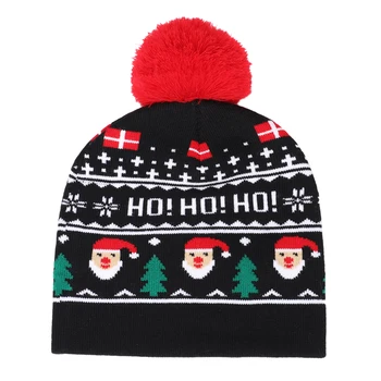Vianočné Hat Pletený Sveter Čiapočku Vianoce v Teple Klobúk Pre Dospelých Vianočné Darčeky pre Deti na Vianoce 2021 Nový Rok Dekorácie