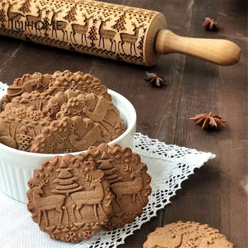 Vianočné Razba Koľajových Pin Pečenie Cookies Rezance Biscuit Fondant Tortu Cesto Vyryté Navi Sobov Snowflake 2 Veľkosť