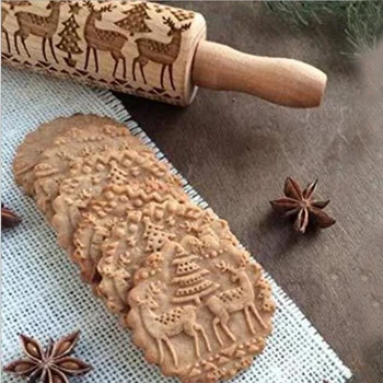 Vianočné Razba Koľajových Pin Pečenie Cookies Rezance Biscuit Fondant Tortu Cesto Vyryté Navi Sobov Snowflake 2 Veľkosť