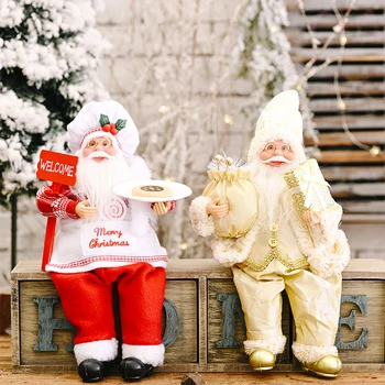 Vianočné Santa Claus Bábika Vianočný Stromček Prívesok Ozdoby, Vianočné Dekorácie pre Domov 2020 Vianočné Darčeky Šťastný Nový Rok 2021