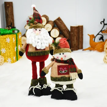 Vianočné Santa Claus Bábiky Snehuliak Hračky Roztomilý Zdvíhateľnej Otec Vianoc Vianočné Figúrky Decoracion Navidad Arvore De Natal