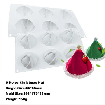 Vianočné Silikónové Tortu Formy Vianočné Hat Apple Cake Formy DIY Cake Zdobenie Nástroje Cristmas Dekorácie, Kuchynské Príslušenstvo