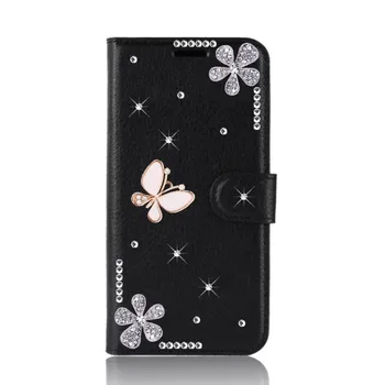 Vianočný Darček Flip Lesklé Luxusné Kožené puzdro Pre Samsung Galaxy s rezacím zariadením S10 5G Lite Plus Peňaženky Prípad Späť Prípade Santa Sobov Kryt