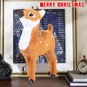 Vianočný Sob Vianoce Elk Plyšové Plast V Jeleň Krásne Stojí Simulované Obchod natal navidad Ozdoby Nový Rok