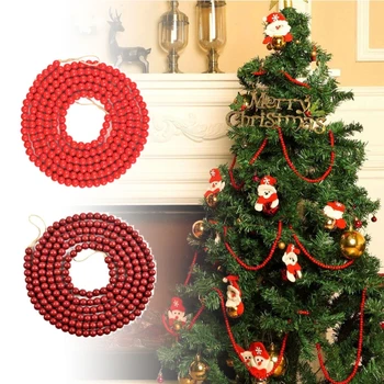 Vianočný Stromček Garland Drevené Guľôčky Vianočné Izba Dekor Interiéru A Štýlové Svadobné Váza Ornament Party Decor