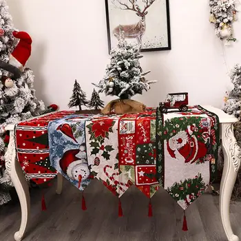 Vianočný Stôl Runner Umývateľný Inovatívne Obrúsok Buffalo Kockované Obrusy Elk Malý Strom Tabuľka Mat Doma Strany Decoracion