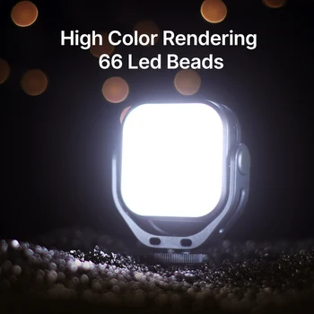 VIJIM VL66 3200k-6500k Vlog Fill Light 360° Otočná LED Video Svetlo Rozšíriť Studenej Obuvi Postavený-v 2000mAh Batéria s Ľahké Stojan