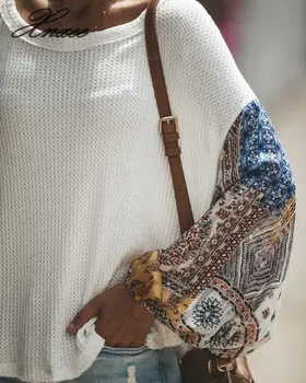 Vinobranie v krku pevné ženy sveter Bežné dlhý rukáv fashion pulóver žena 2020 Jeseň zima jumper rukáv print plus veľkosť