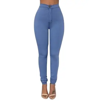 Vintage dámy džínsy pre ženy mama vysoký v strede zúžený jeans modrá bežné ceruzky nohavice kórejský streetwear džínsové nohavice