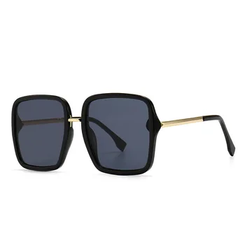 Vintage Luxusné Značky Dizajnér Nadrozmerné Námestie slnečné Okuliare Ženy Módy Sexy Veľký Tenký Rám Slnečné Okuliare UV400 Odtiene gafas
