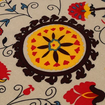 Vintage Námestie Bavlnená Posteľná Bielizeň Čipky Sun Flower Obrus, Umývateľný Obrus Večera Piknik Obrus Domáce Dekorácie Najrôznejších S